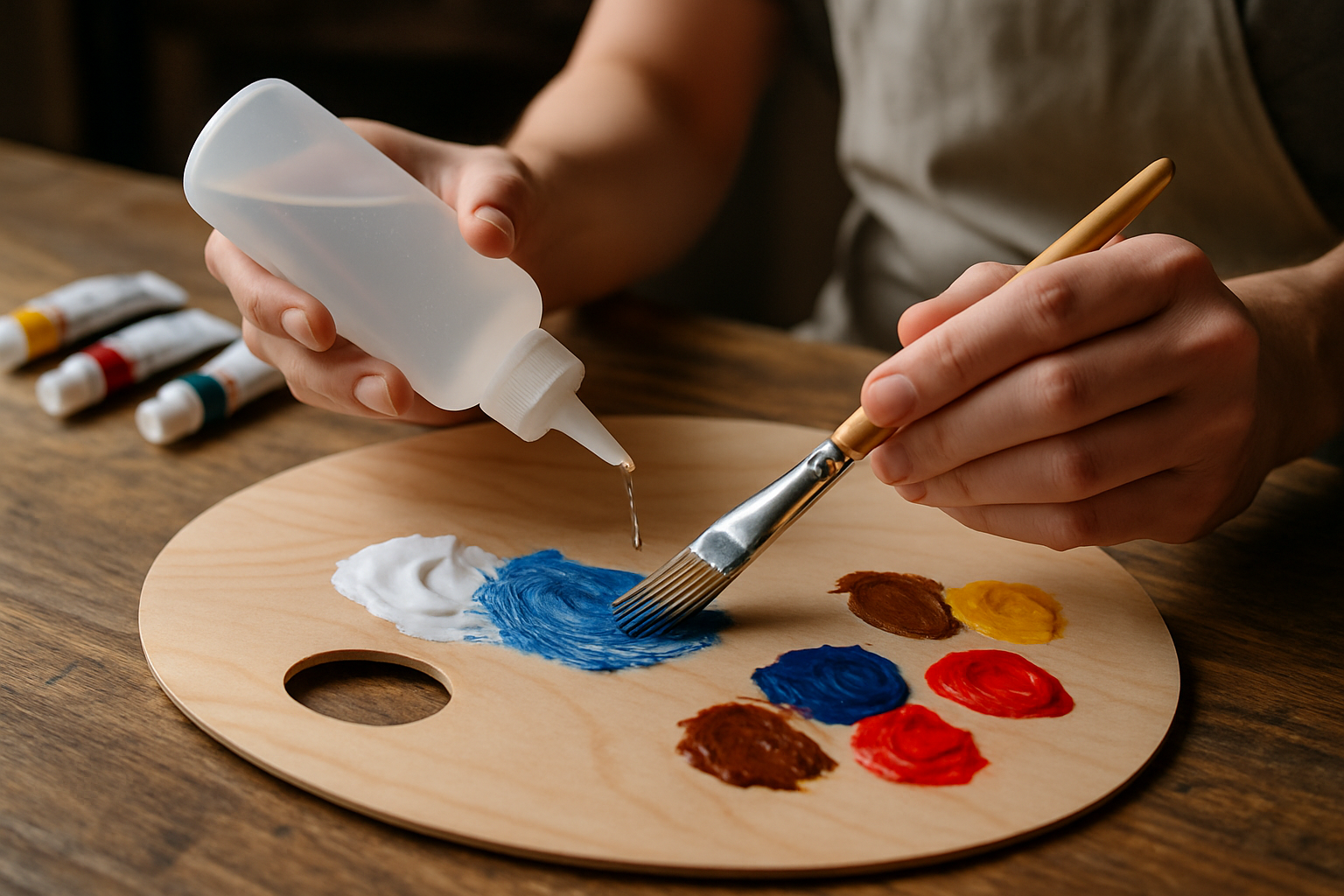 what do you use to thin acrylic paint