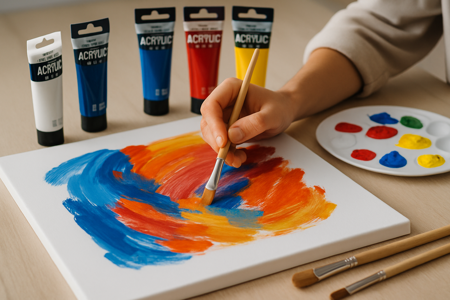 what is acrylic paint used for