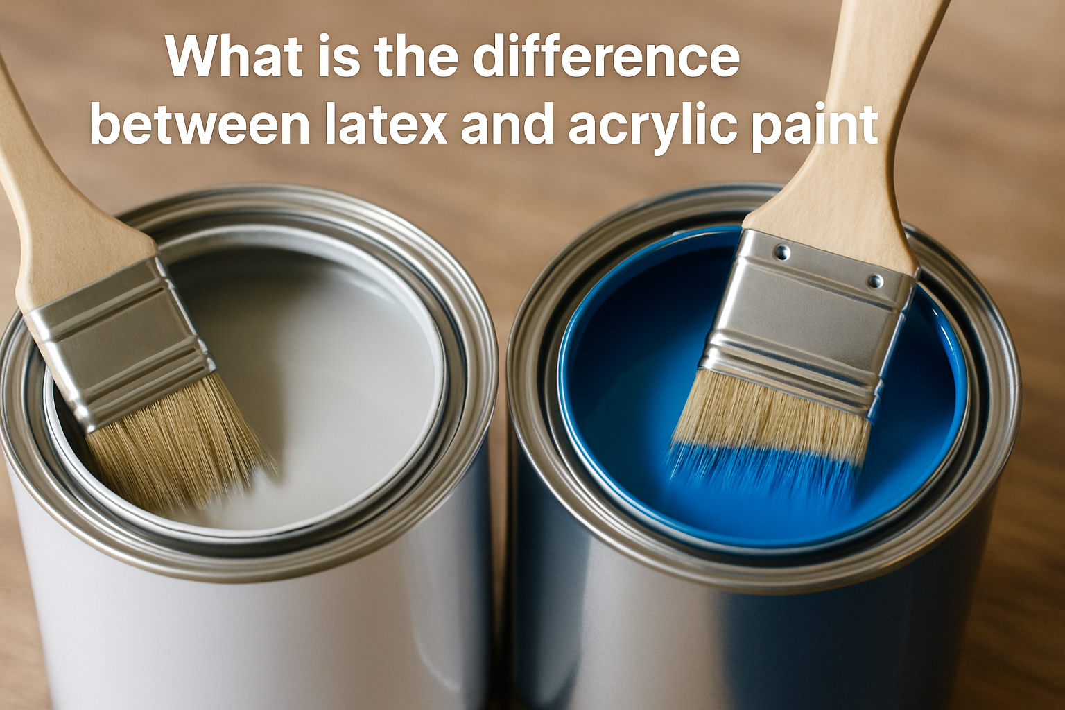 what is the difference between latex and acrylic paint