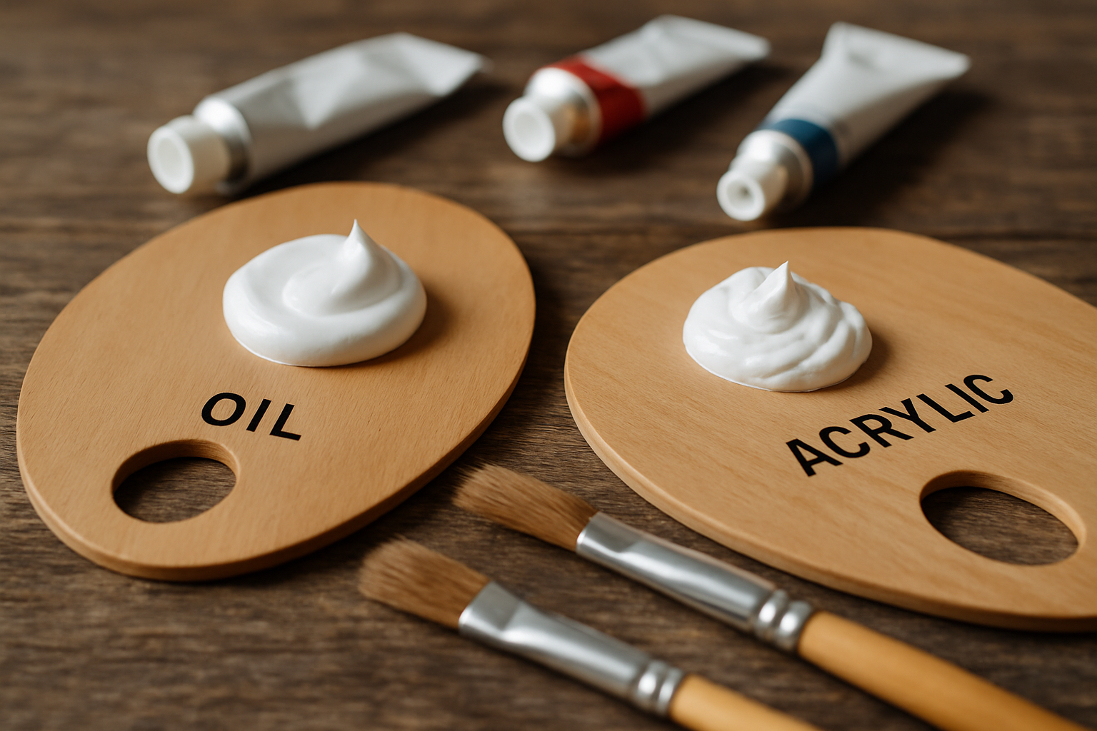 what is the difference between oil and acrylic paint