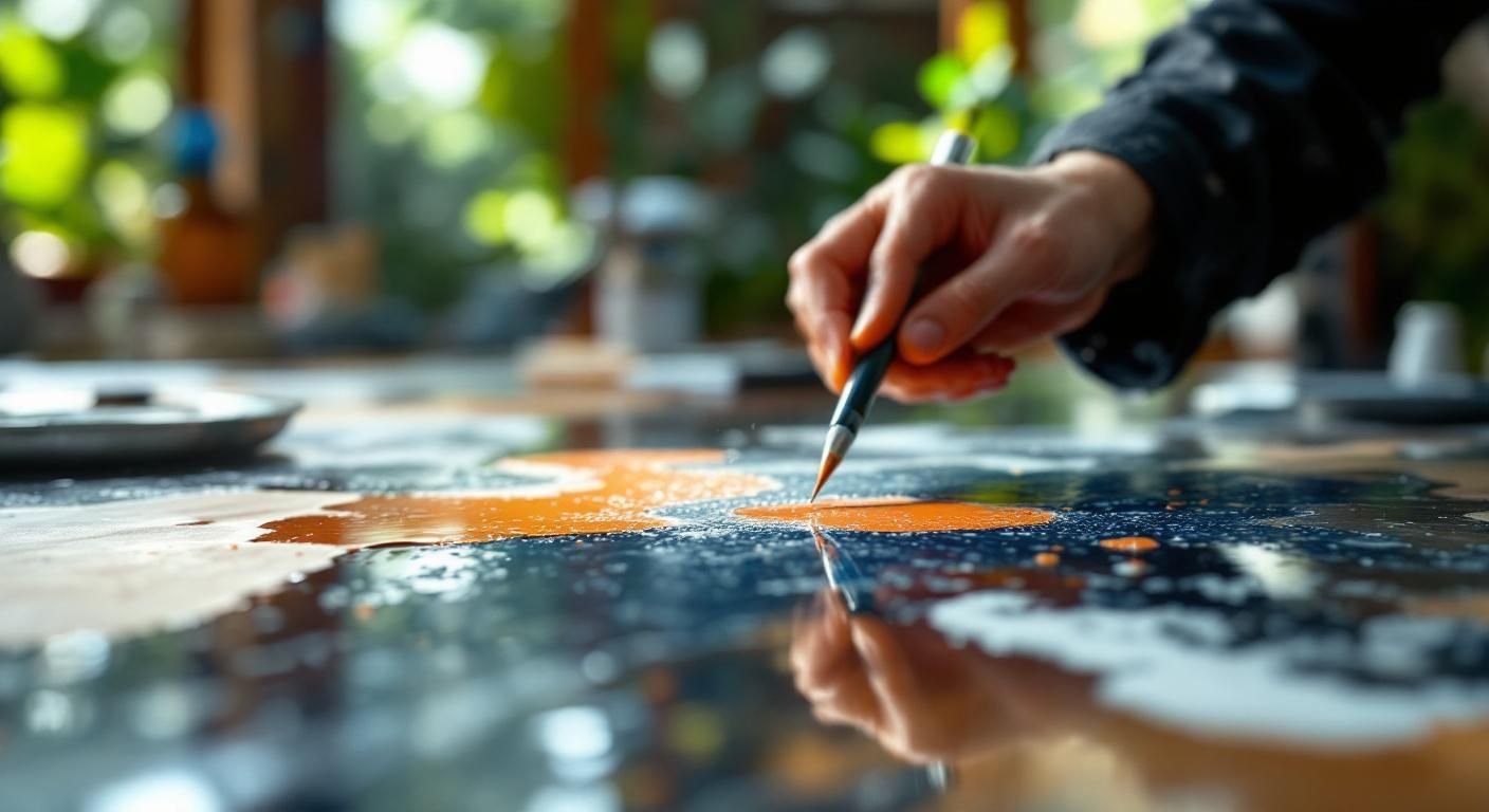 what happens when acrylic paint dries