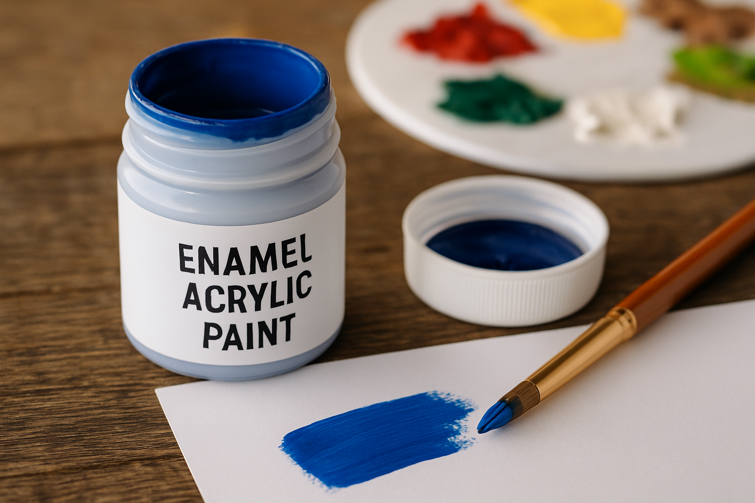 what is enamel acrylic paint