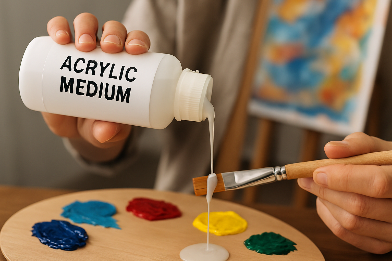 what is medium used for in acrylic painting