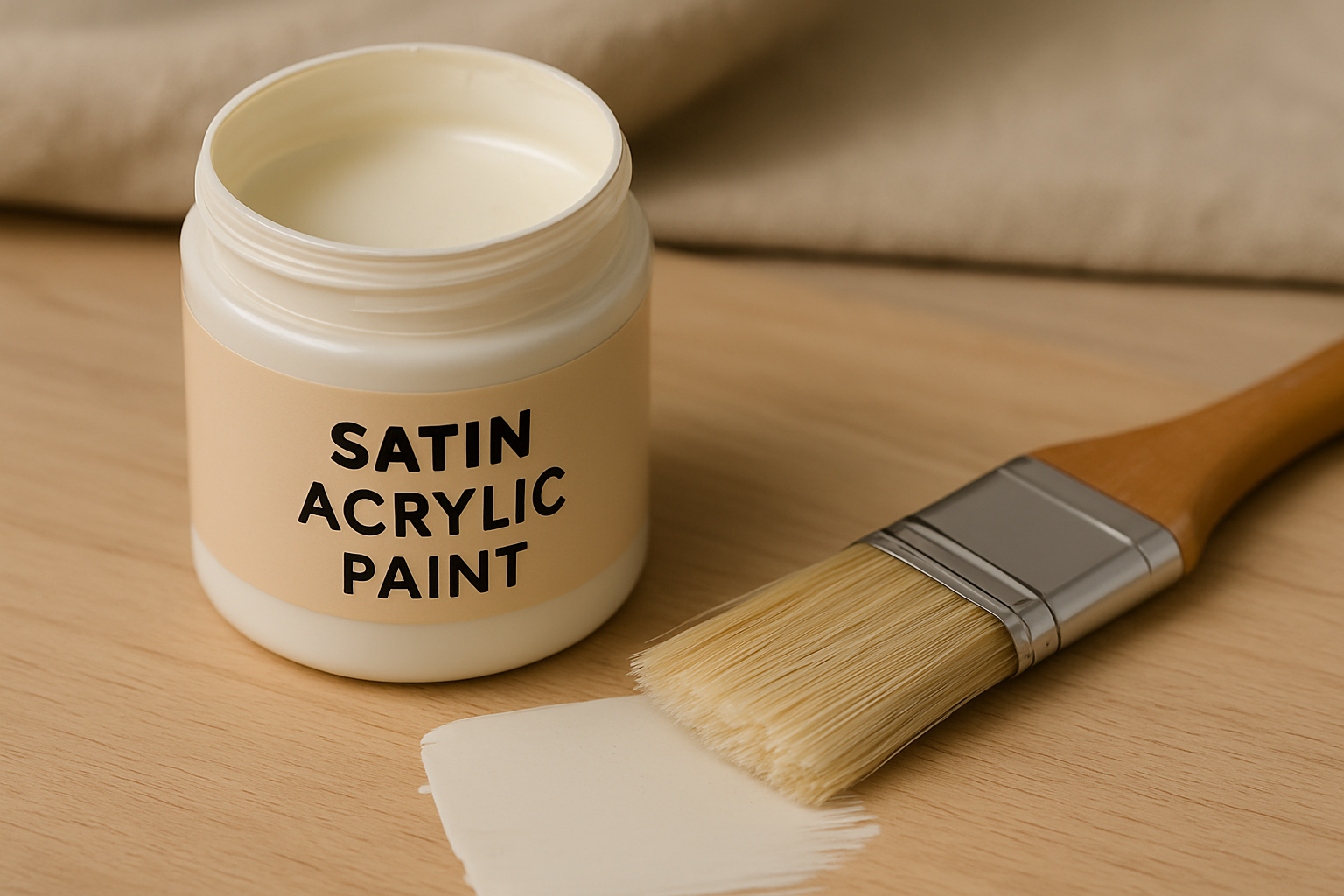 what is satin acrylic paint