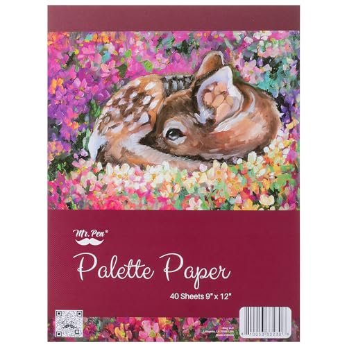 Mr. Pen- Disposable Paint Palette Paper Paint Pad, 9"x12", 40 Sheets