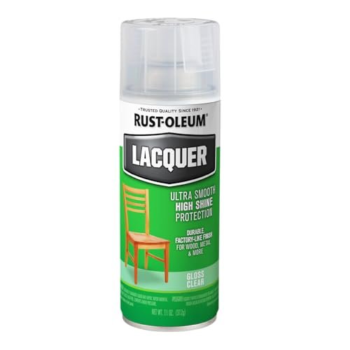 Rust-Oleum 1906830 Lacquer Spray Paint, 11 oz, Gloss Clear