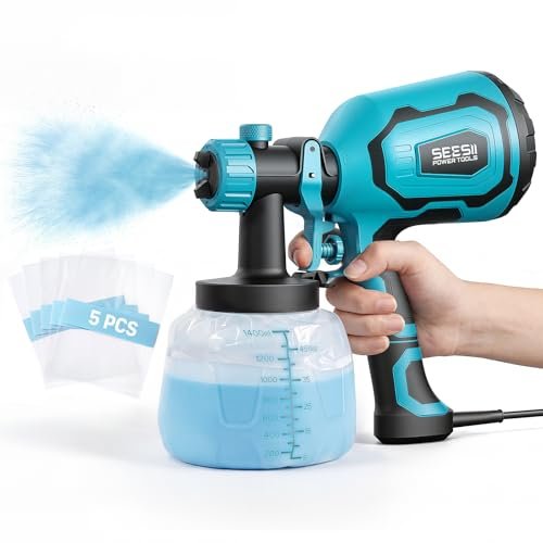 SEESII Paint Sprayer, 1400ML HVLP Paint Gun