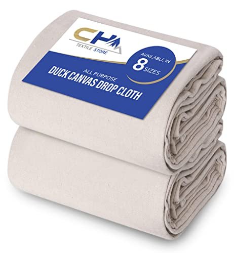 Canvas Painters Drop Cloth (Size 6 x 9 Feet - Pack of 2)