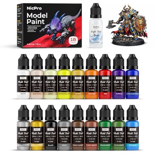 Nicpro 18 Colors Model Paint Set
