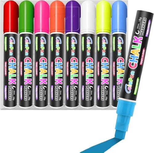 Celepen Window Chalk Markers for Cars Glass Washable