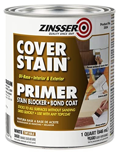 Zinsser 03504 White Zinsser, Cover-Stain Oil-Based Stain Blocker, 450 VOC