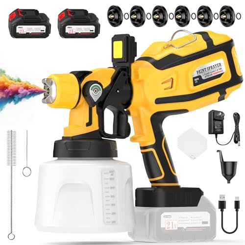 Paint Sprayer, 700W Cordless Electric Spray Paint Gun