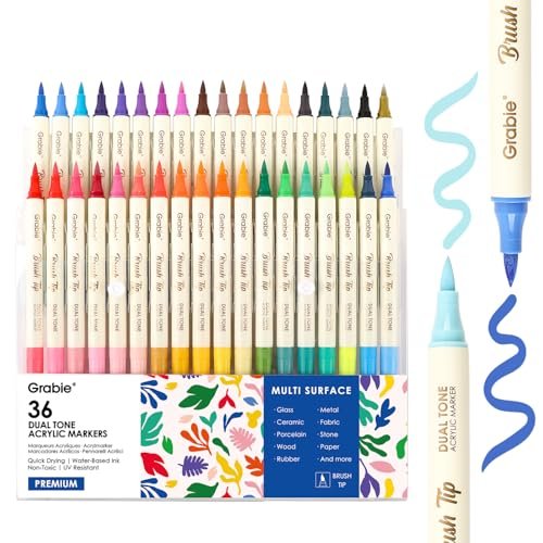 Grabie 72 Colors Acrylic Paint Markers