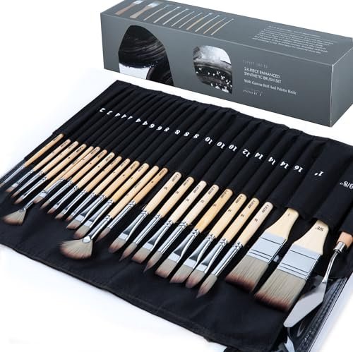 ARTIFY 25 Pieces Professional Paint Brush Set – Expert Series
