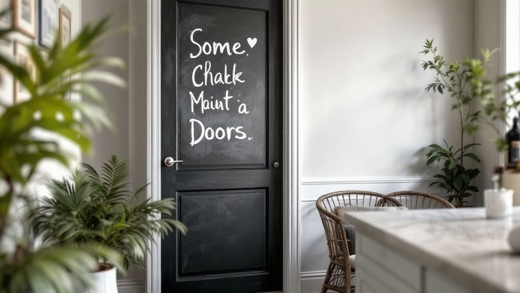 best chalkboard paint for doors
